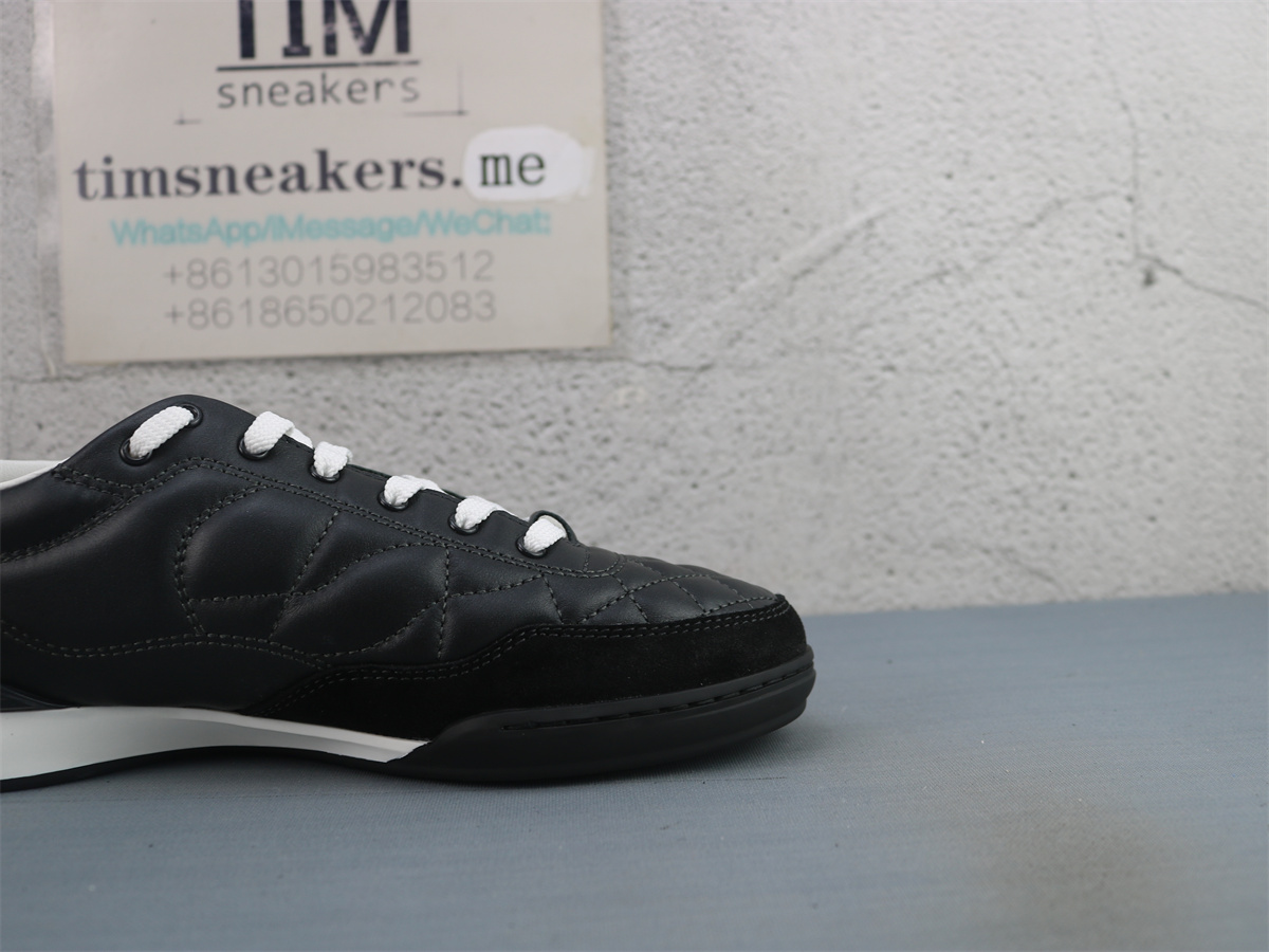 CHANEL 24a Low-Top German Army Trainers Casual Shoes Black